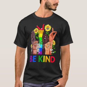Taal voor gebaren met Lgbtq+ Gay Les T-shirt