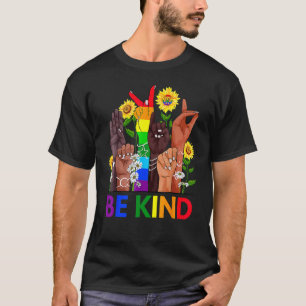 Taal voor gebaren met Lgbtq+ Gay Les T-shirt