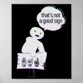 Taal vraagt Amerikaanse hand praten bewustzijn tra Poster (Voorkant)