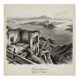 Taal Vulkan Tagaytay Filipijnen Landschap Perfect Poster