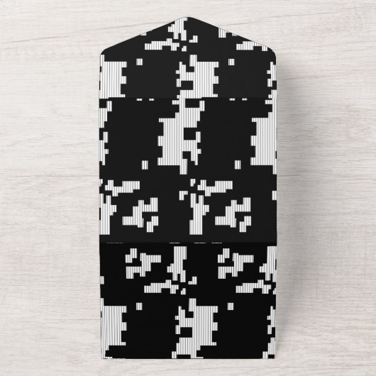 Taal, woestijn-Storm All In One Uitnodiging (Buitenkant)