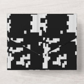 Taal, woestijn-Storm All In One Uitnodiging (Achterkant)