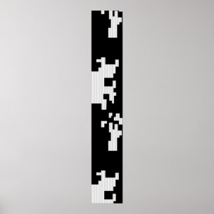 Taal, woestijn Storm voetstuk Poster