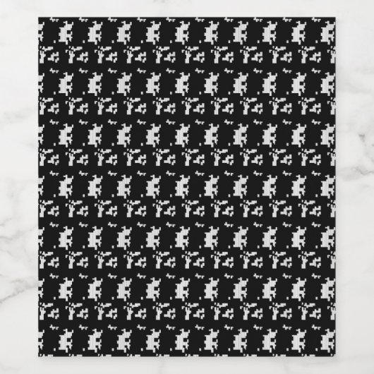 Taal, woestijn-Storm Wijn Etiket (Enkel label)