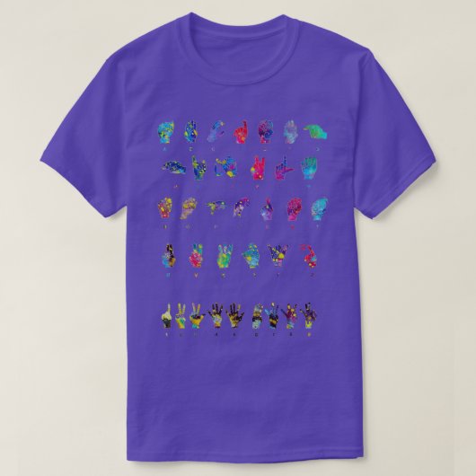 Taalalfabet 3 t-shirt (Design voorkant)