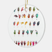 Taalalfabet Keramisch Ornament (Links)