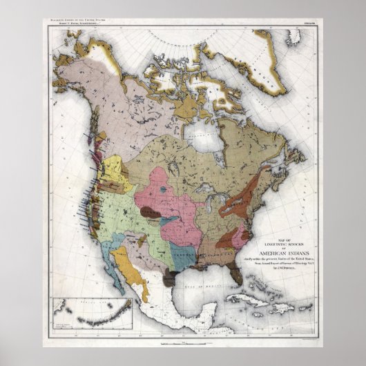 Taalbestanden van Amerikaanse Indiërs Poster (Voorkant)