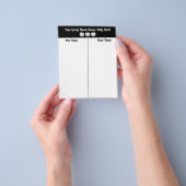 Taalblad voor bunco Dice van budget Flyer (Hand)