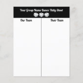 Taalblad voor bunco Dice van budget Flyer (Achterkant)