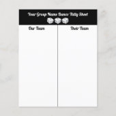 Taalblad voor bunco Dice van budget Flyer (Voorkant)