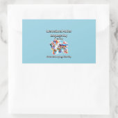 Taaldiversiteit. Internationale moedertaal Rechthoekige Sticker (Tas)