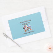 Taaldiversiteit. Internationale moedertaal Rechthoekige Sticker (Envelop)