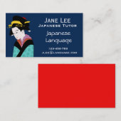 Taaldocent Japans leraar Visitekaartje (Voorkant / Achterkant)