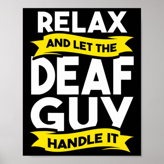 Taaldoofbewustzijn gehoorverlies en ASL Poster (Voorkant)