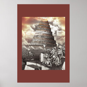 Taalentoren van Babel programmeren Poster