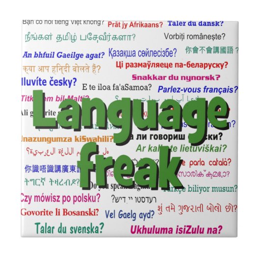 Taalfreak en groen tegeltje (Voorkant)