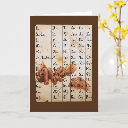 Taalhandjes Kaart (Gele Bloem)