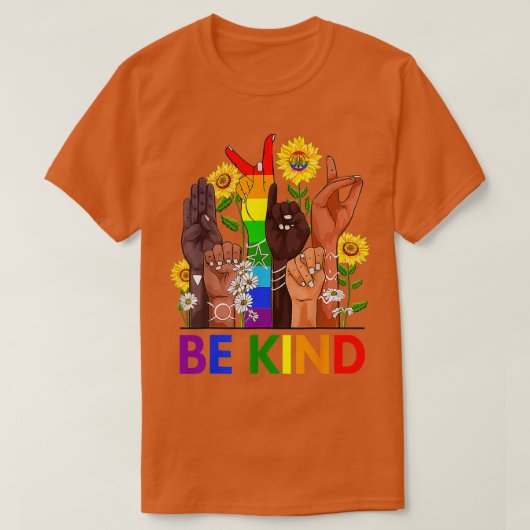 Taalhandleiding met LGBTQ-code T-shirt (Design voorkant)
