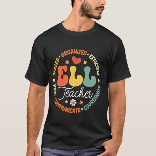 Taalhulp Docent School Assistent School Engels T-shirt (Voorkant)