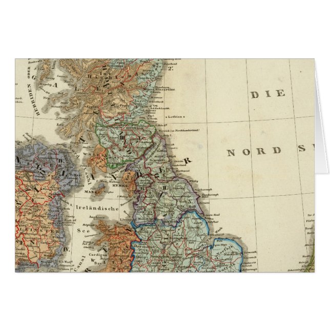 Taalkaart van de Britse eilanden (Voorkant Horizontaal)