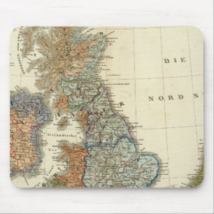 Taalkaart van de Britse eilanden Muismat