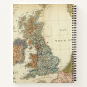 Taalkaart van de Britse eilanden Notitieboek (Achterkant)