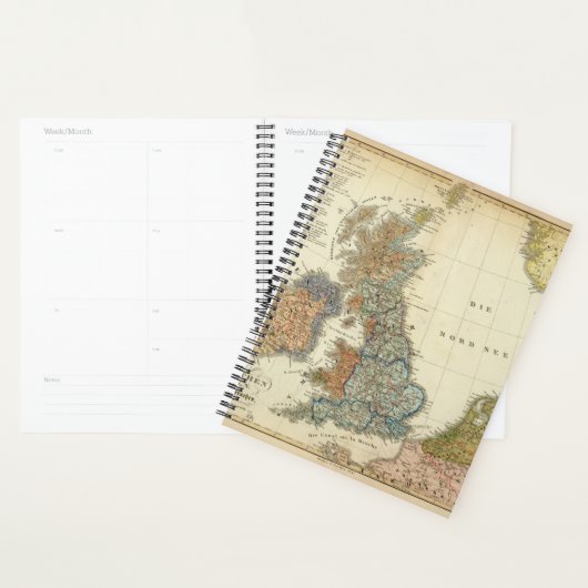 Taalkaart van de Britse eilanden Planner (Display)