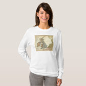 Taalkaart van de Britse eilanden T-shirt (Voorkant volledig)