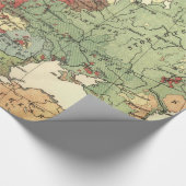  taalkaart van Europa (1907) Cadeaupapier (Hoek)