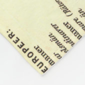  taalkaart van Europa (1907) Fleece Deken (Hoek)