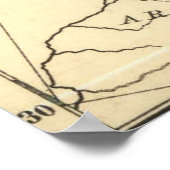 taalkaart van Europa (1907) Poster (Hoek)