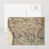 Taalkaart van Frankrijk Briefkaart (Voorkant / Achterkant)