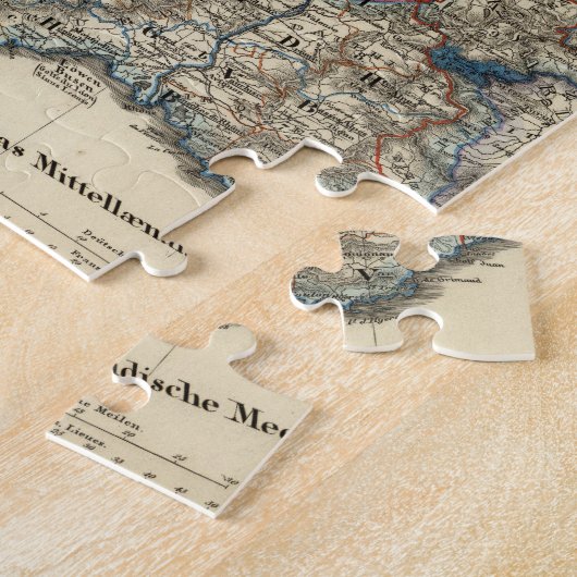 Taalkaart van Frankrijk Legpuzzel (Zijkant)