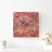 Taalklok Vierkante Klok (Huis)