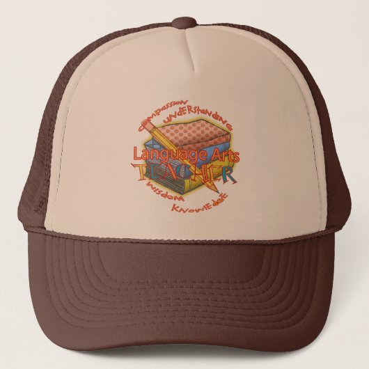 Taalkunsten Leerleraar Motto Trucker Pet (Voorkant)