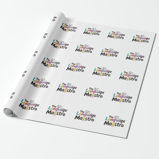 Taalleerkracht presenteert ideeën cadeaupapier (Uitgerold)