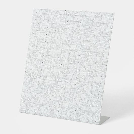 taalontwerp 34 reclamebord met voetstuk (Voorkant)