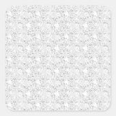 Taalontwerp Drie Vierkante Sticker (Voorkant)