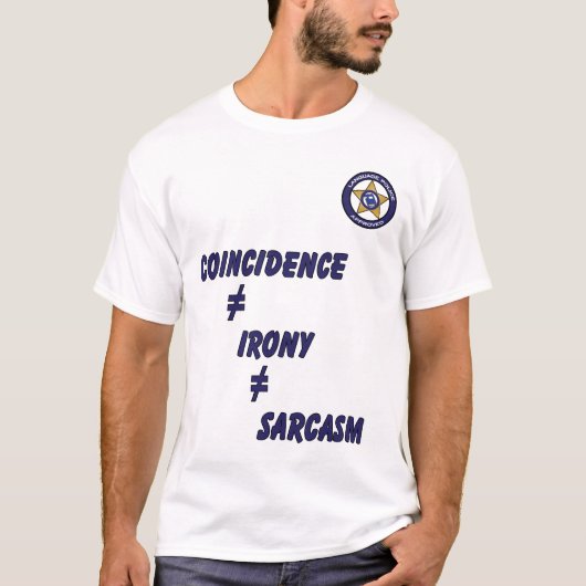 Taalpolitie - Sarcasm T-shirt (Voorkant)