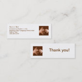 Taaltolk ondertekenen mini visitekaartje (Voorkant / Achterkant)