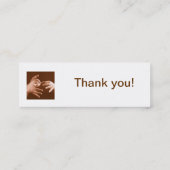 Taaltolk ondertekenen mini visitekaartje (Achterkant)