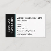 Taalvertaler Visitekaartje (Voorkant)