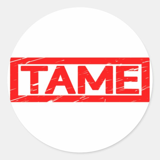 Taamstempel Ronde Sticker (Voorkant)