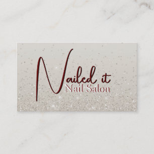 Taan glitterend  visitekaartje