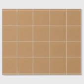 Taan & Wit Elegant Neutraal Raster Cadeaupapier (Vlak)