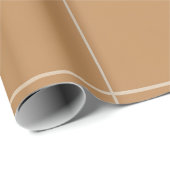 Taan & Wit Elegant Neutraal Raster Cadeaupapier (Rol Hoek)