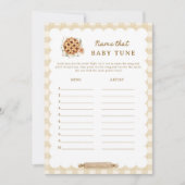 Taart Baby Shower Raad die Baby Liedje Spelkaarten Kaart (Voorkant)