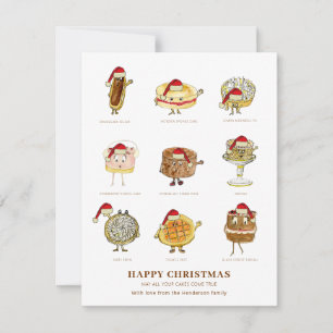 Taart bakken leuke Kerst illustratie