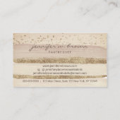 Taart Bakkerij Gebak Patisserie Crème Beige Visitekaartje (Achterkant)