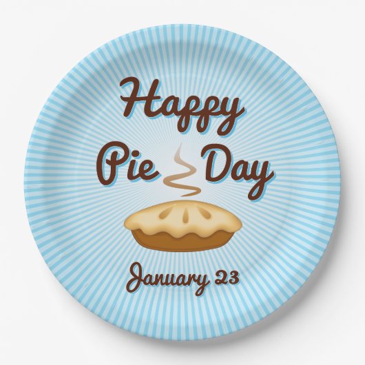 Taart Borden voor Taart Dag, 23 januari Papieren Bordje (Voorkant)